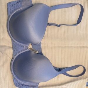 Elegant Blue Lace Women's Bra